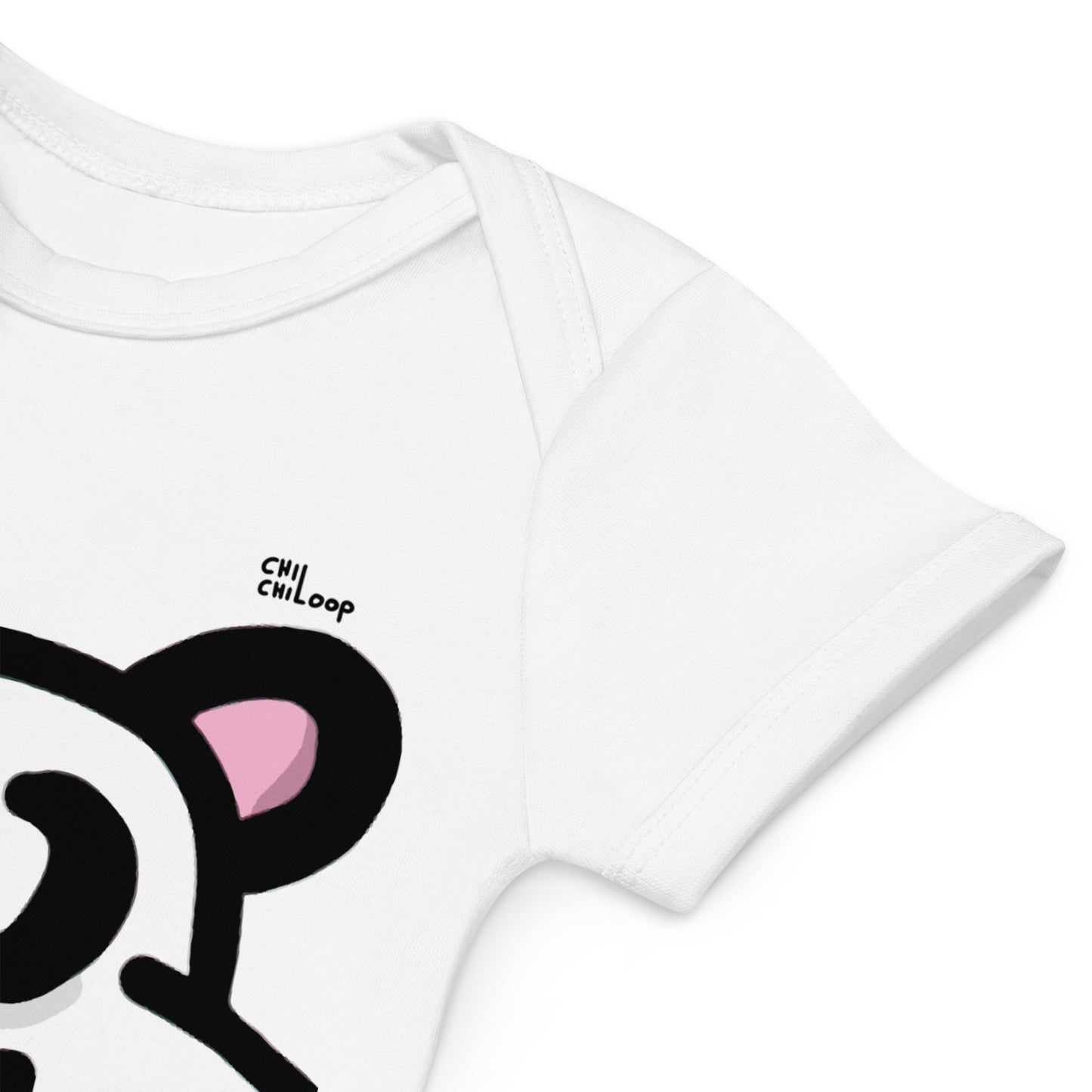 Babystrampler aus 100 % Bio-Baumwolle / LEVEL 1: ANTON PANDA