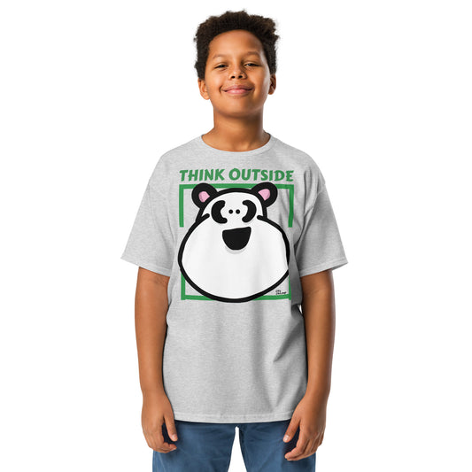 T-Shirt für Jugendliche "Think Outside The Box" / LEVEL 1: ANTON PANDA